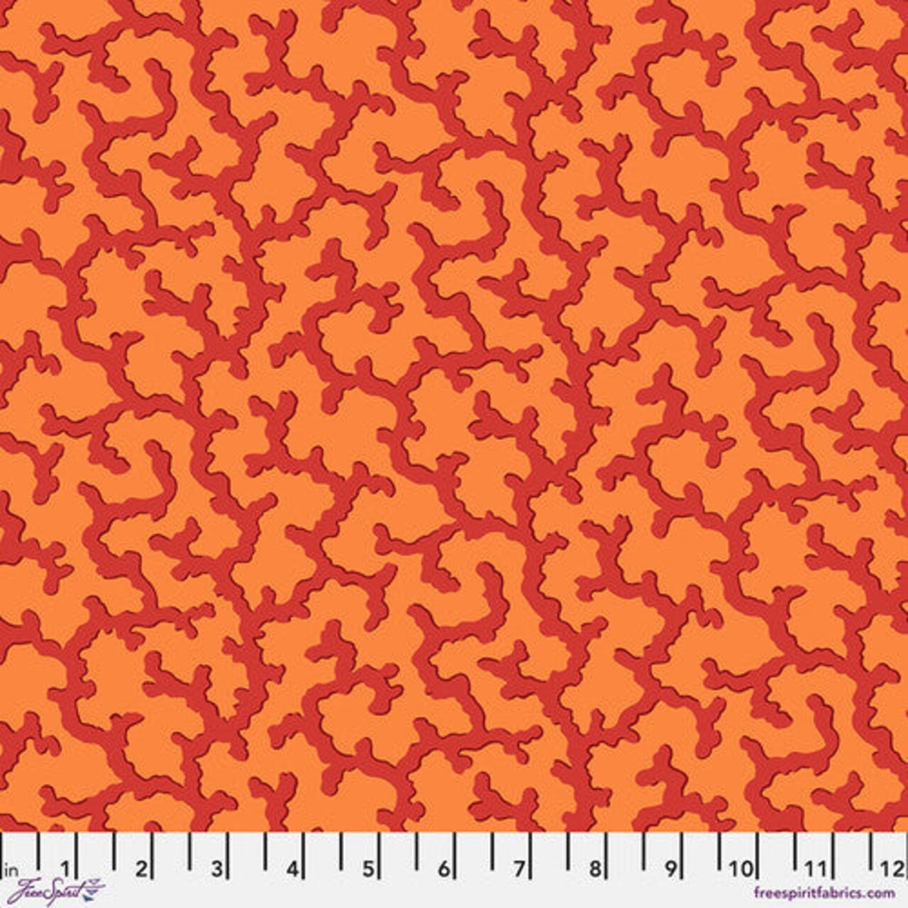 Fabric FreeSpirit Kaffe Collective Red Coral by the Quarter Yard PWPJ004.RED